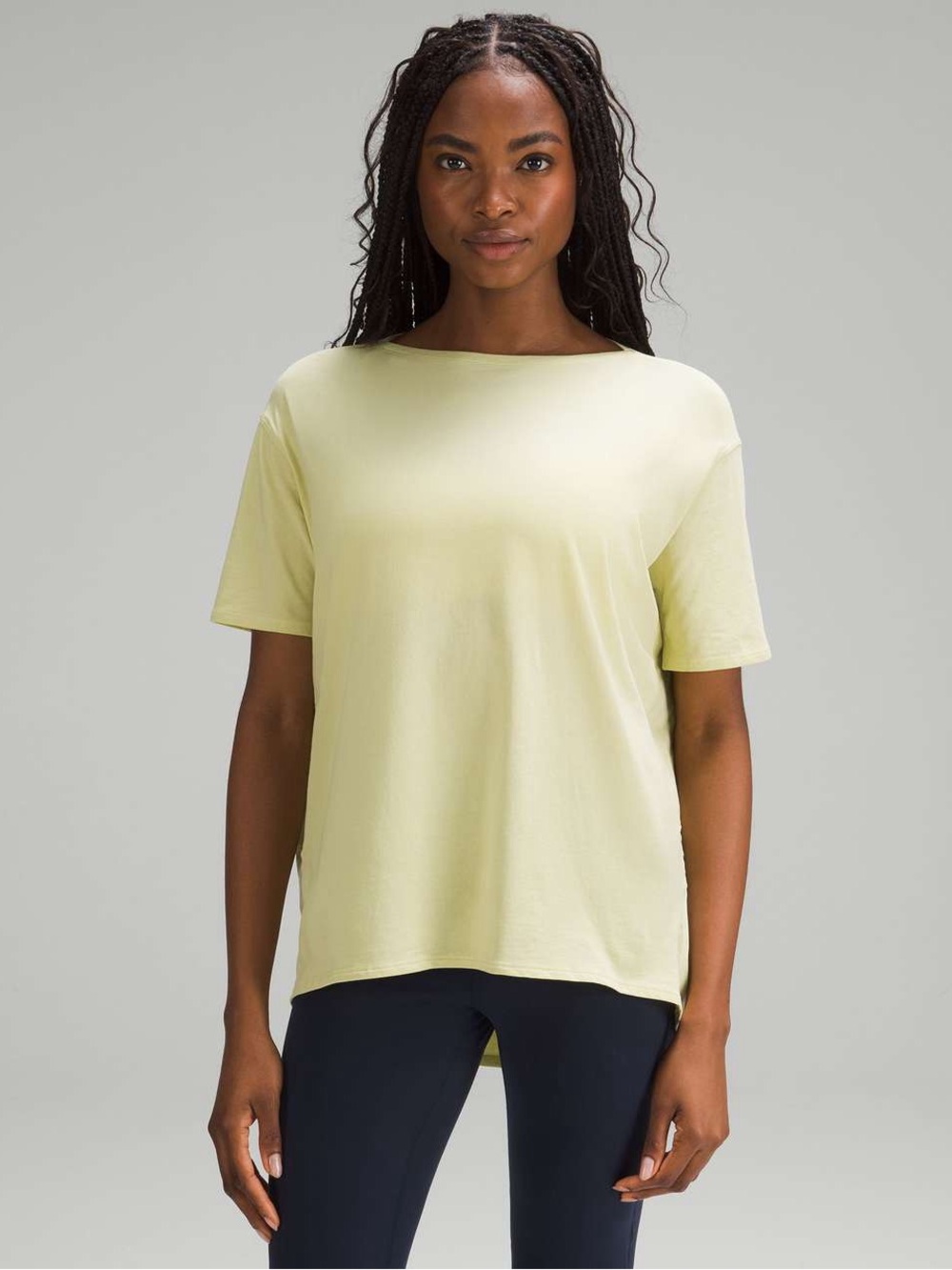 lululemon athletica Finch Yellow Back In Action Size 10